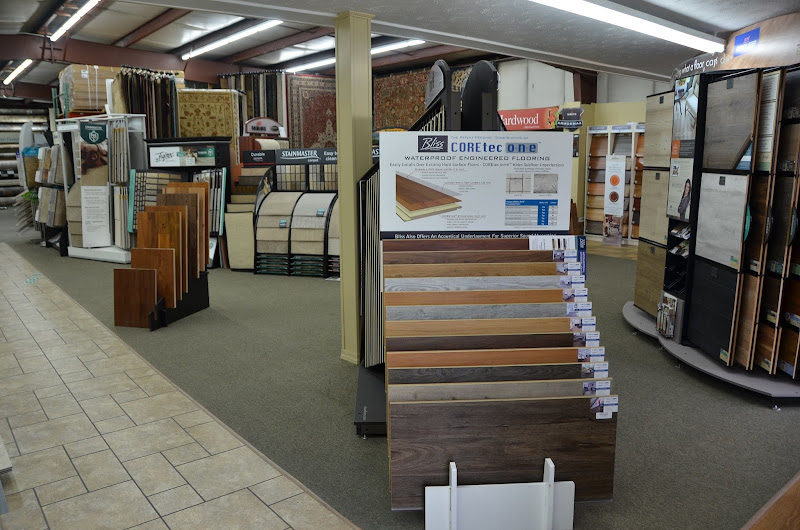 Wood plank flooring samples